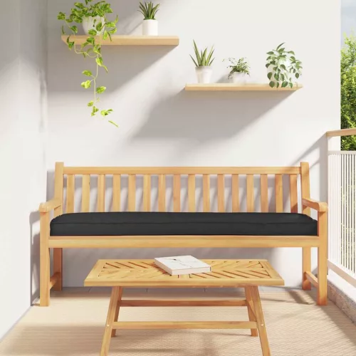 vidaXL Raklap Párna Fekete 200 x 40 x 8 cm Oxford Szövet