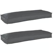 vidaXL Raklap párna készlet 2 pcs Antracit 100 x 40 x 8 cm