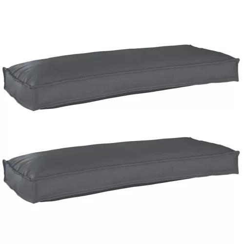 vidaXL Raklap párna készlet 2 pcs Antracit 100 x 40 x 8 cm