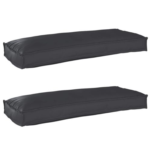 vidaXL Raklap párna készlet 2 pcs Fekete 100 x 40 x 8 cm Oxford Szövet