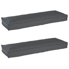 vidaXL Raklap párna készlet 2 pcs Antracit 120 x 40 x 8 cm