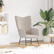 vidaXL Pihenőszék Világosszürke 61 x 78 x 98 cm szövet