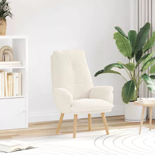 vidaXL Pihenőszék Krém 69 x 74 x 93 cm szövet