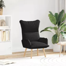 vidaXL Pihenőszék Fekete 69 x 74 x 93 cm szövet