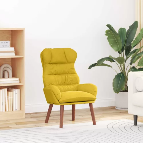 vidaXL karosszék Sárga 69 x 74 x 93 cm Bársony