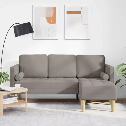 vidaXL Kanapé Szett párnával Tópszínű Poliészter