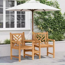vidaXL Szék Barna 152 x 63 x 89 cm Tömör Teakfa