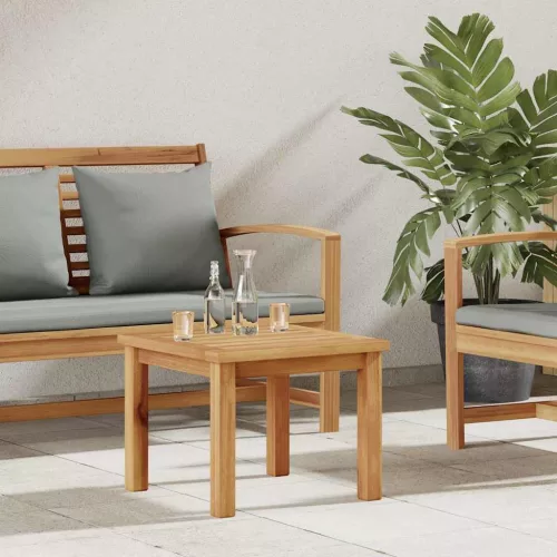 vidaXL Dohányzóasztal Barna 45 x 45 x 36 cm Tömör Teakfa