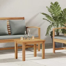 vidaXL Dohányzóasztal Barna 50 x 35 x 36 cm Tömör Teakfa