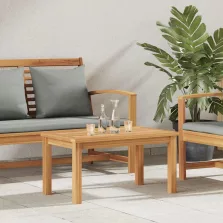 vidaXL Dohányzóasztal Barna 70 x 40 x 36 cm Tömör Teakfa