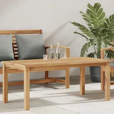   vidaXL Dohányzóasztal Barna 110 x 55 x 45 cm Tömör Teakfa