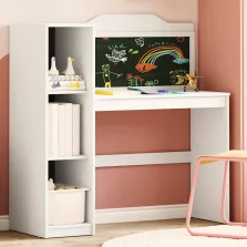   vidaXL Táblafesték Íróasztal Fehér 120 x 45 x 118.5 cm Faanyag