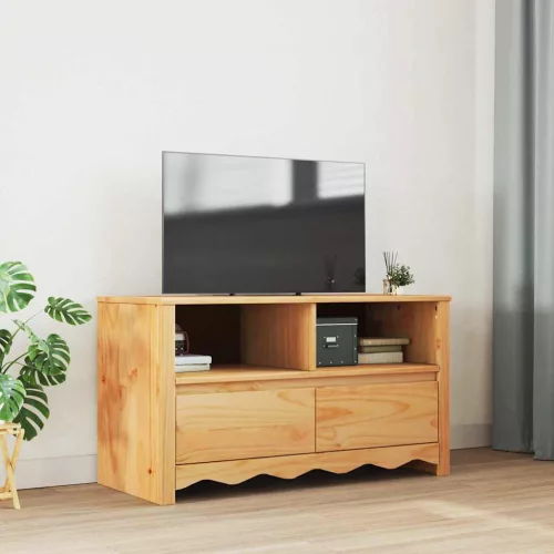 vidaXL TV Szekrény Drammen Tölgyszínű 99 x 43 x 55 cm Tömör fenyőfa