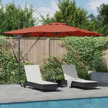 vidaXL Napernyő Terrakotta 286 x 285 x 270 cm Alumínium