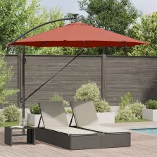   vidaXL Kéttámaszos bannána napernyő Terrakotta 294 x 294 x 248 cm