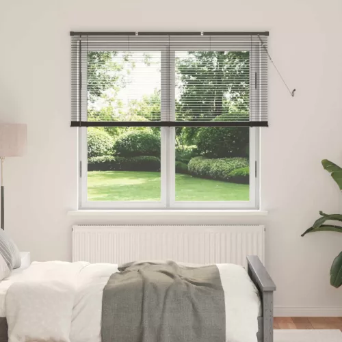 vidaXL Zsaluzia Állítható Ezüst Szürke 150 x 130 cm PVC