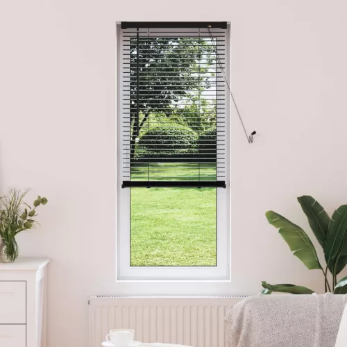 vidaXL Zsaluzia Állítható Fekete 150 x 50 cm PVC