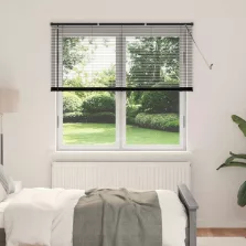 vidaXL Zsaluzia Állítható Fekete 150 x 160 cm PVC