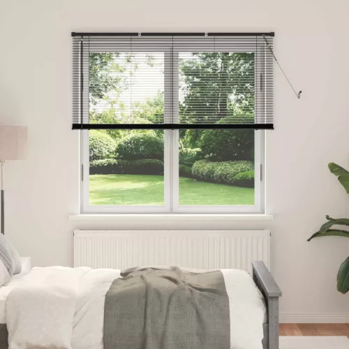 vidaXL Zsaluzia Állítható Fekete 150 x 160 cm PVC