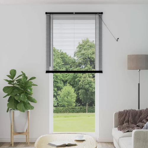 vidaXL Zsaluzia Állítható Fekete 213 x 80 cm PVC