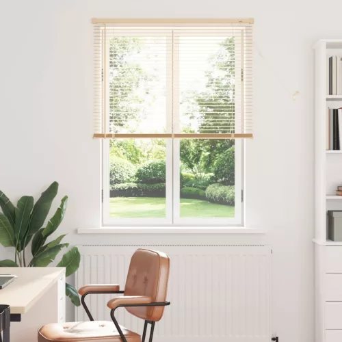 vidaXL Zsaluzia Állítható Világos barna mintával 150 x 70 cm PVC