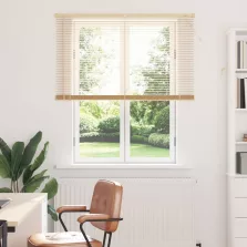   vidaXL Zsaluzia Állítható Világos barna mintával 150 x 120 cm PVC