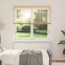   vidaXL Zsaluzia Állítható Világos barna mintával 150 x 160 cm PVC