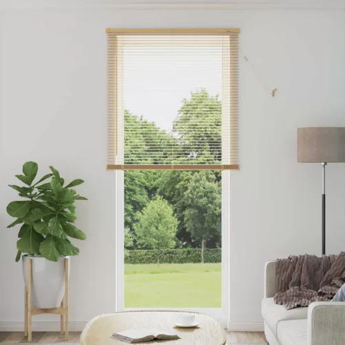 vidaXL Zsaluzia Állítható Világos barna mintával 213 x 90 cm PVC