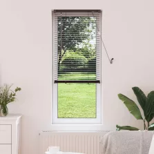   vidaXL Zsaluzia Állítható Sötét barna mintával 150 x 50 cm PVC