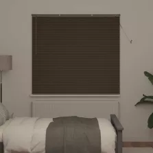   vidaXL Zsaluzia Állítható Sötét barna mintával 150 x 150 cm PVC