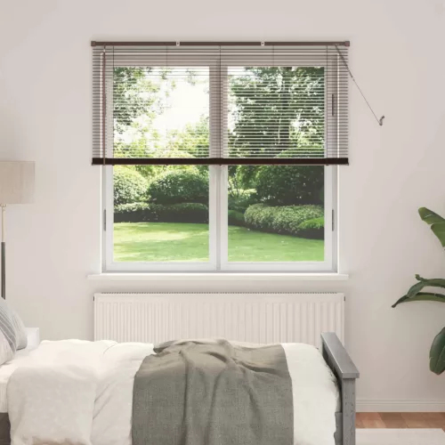 vidaXL Zsaluzia Sötét Barna 160 x 150 cm PVC