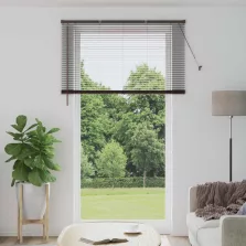   vidaXL Zsaluzia Állítható Sötét barna mintával 213 x 140 cm PVC