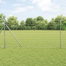   vidaXL Európai Kerítés Ezüst 1.2 x 25 m Meleg horganyzott vas