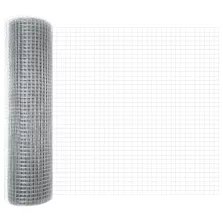 vidaXL Hegesztett Drótháló Kerítés Ezüst 0,6 x 10 m