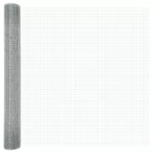 vidaXL Hegesztett Drótháló Kerítés Ezüst 1.2 x 10 m