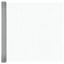 vidaXL Hegesztett Drótháló Kerítés Ezüst 1.5 x 10 m