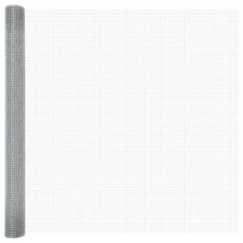 vidaXL Hegesztett Drótháló Kerítés Ezüst 1.5 x 10 m