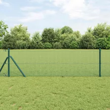 vidaXL Hegesztett Drótháló Kerítés Zöld 0,4 x 10 m