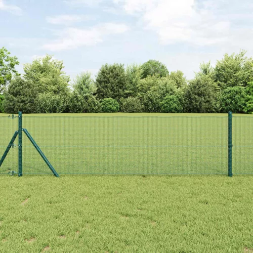 vidaXL Hegesztett Drótháló Kerítés Zöld 0,4 x 10 m