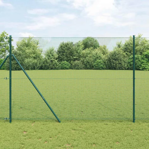 vidaXL Hegesztett Drótháló Kerítés Zöld 1.5 x 10 m