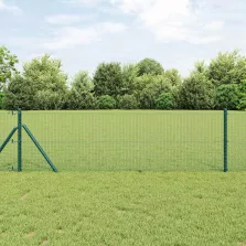 vidaXL Hegesztett Drótháló Kerítés Zöld 0,4 x 25 m