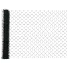 vidaXL Hexagon kerítés Zöld 1,2 x 10 m PVC