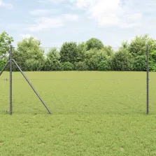 vidaXL Hexagon kerítés Szürke 1 x 10 m PVC