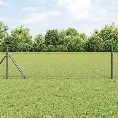 vidaXL Hexagon kerítés Szürke 0,6 x 100 m PVC