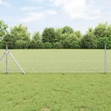   vidaXL Hexagon kerítés Ezüst 0,4 x 100 m Horganyzott acél