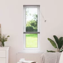   vidaXL Zsalugáter Redőnyök függönyökkel Ezüst 175 x 45 cm Alumínium