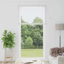   vidaXL Zsalugáter Redőnyök függönyökkel Fehér 220 x 115 cm Alumínium