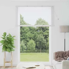   vidaXL Zsalugáter Redőnyök függönyökkel Fehér 220 x 145 cm Alumínium