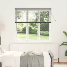  vidaXL Zsalugáter Redőnyök Sötétszürke 130 x 145 cm Alumínium