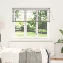   vidaXL Zsalugáter Redőnyök Sötétszürke 130 x 155 cm Alumínium